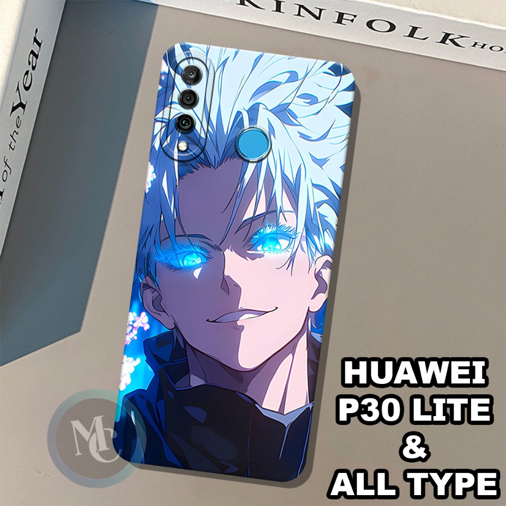 CC8/Softcase karet lentur untuk huawei p30 lite/Motif karakter anime jujutsu kaisen/case huawei p30 