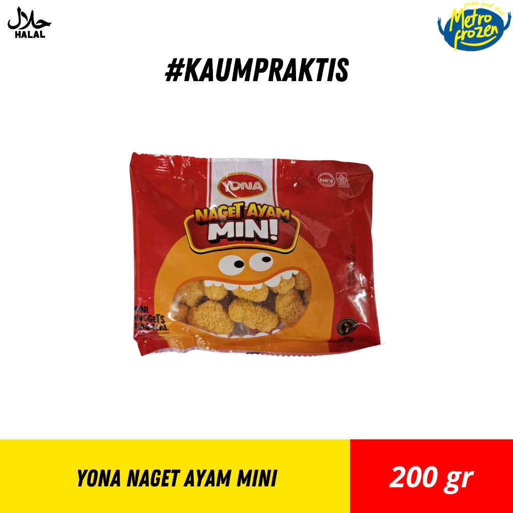 

YONA Naget Ayam Mini 200gr //chicken nugget mini //naget ayam instan Banjarmasin