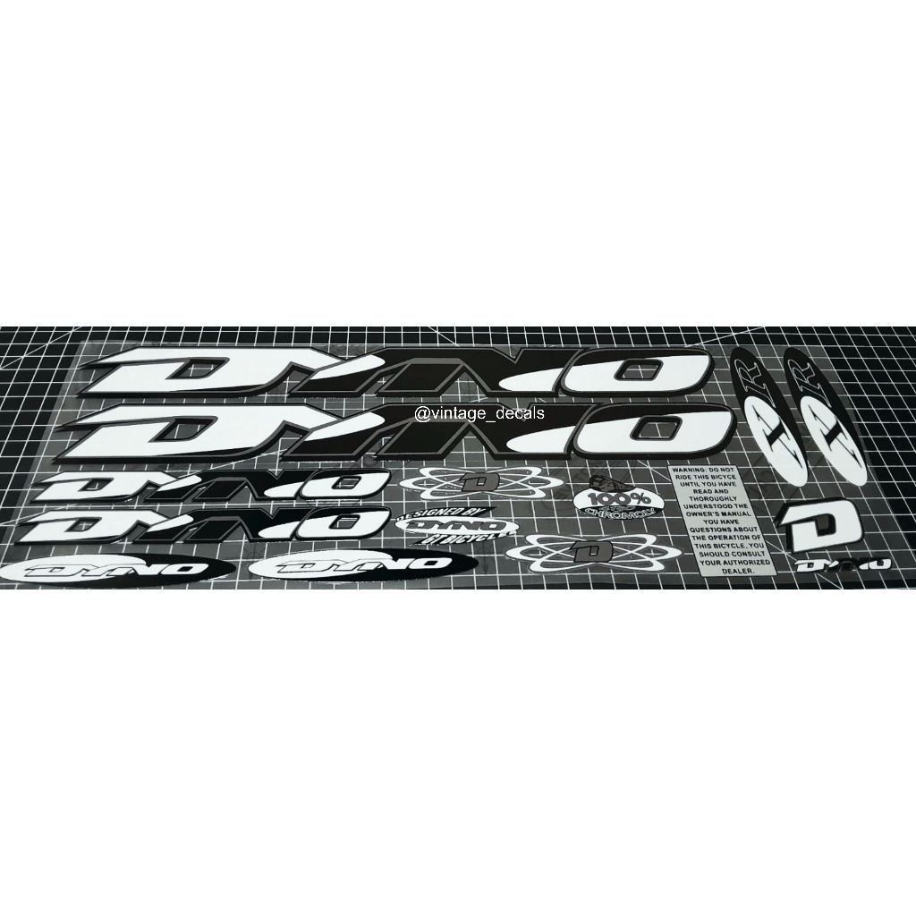 sticker decals replacements BMX Dyno XR GT bicycle