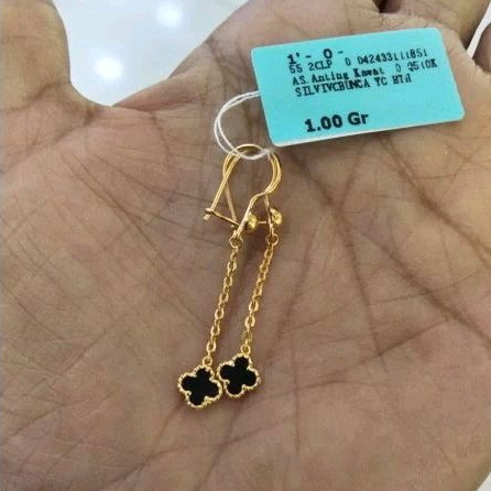 Anting Slundup Bunga Vanclieef terbaru 1gram Semar nusantara