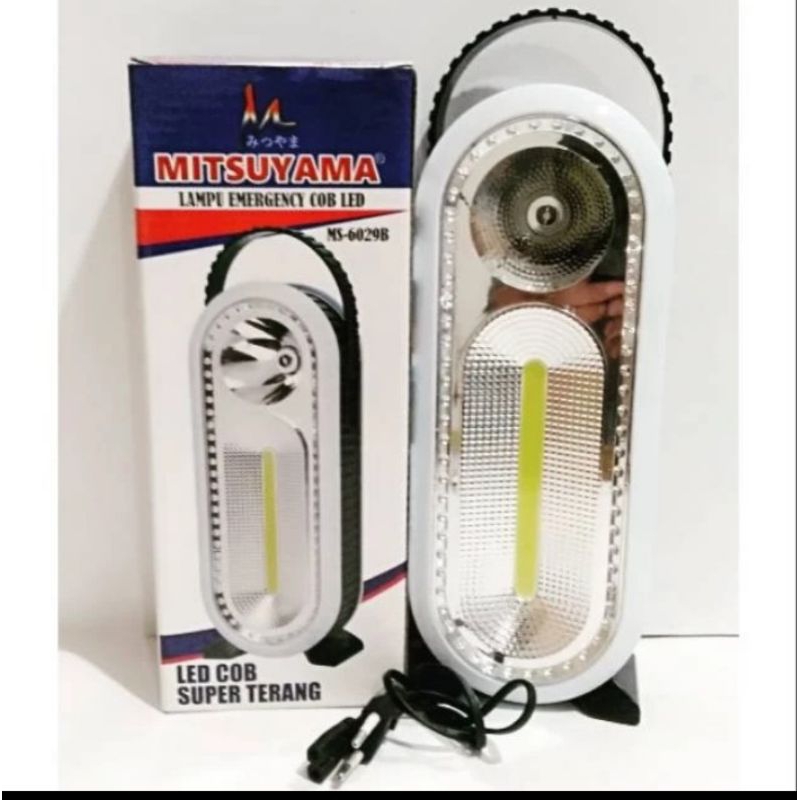 Lampu Emergency Mitsuyama MS-6029B Bisa Charge Dan Pakai Baterai