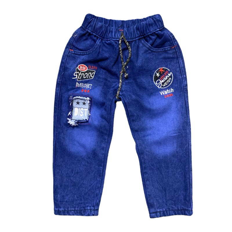 CELANA JEANS ANAK PANJANG RETRO KEKINIAN/ CELANA FASHION ANAK USIA 1-5 TAHUN,PJ59