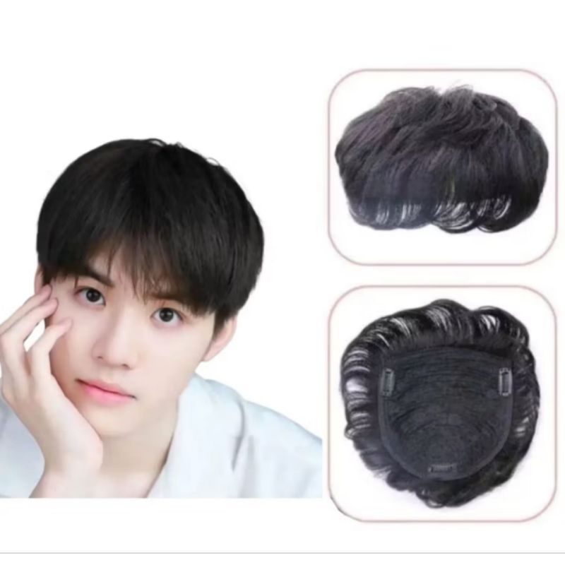 WIG/RAMBUT PALSU PRIA PENUTUP BOTAK/TOUPEE PRIA BOTAK/WIG PRIA PENUTUP BOTAK