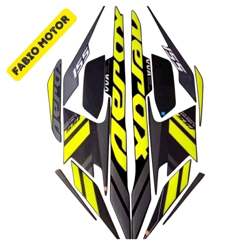 stiker striping Yamaha aerox 2021 grey lis stabilo bisa dipernis