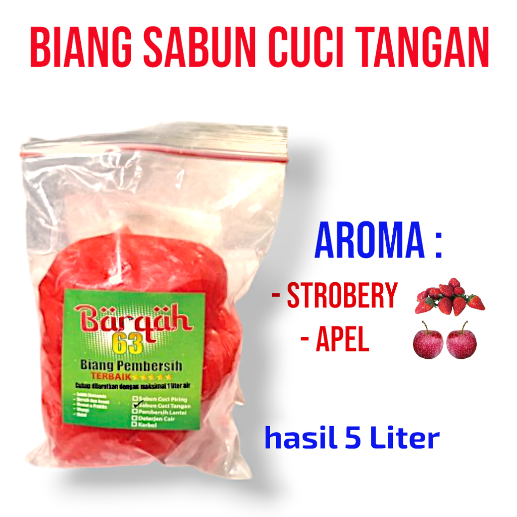 Sabun Cuci Tangan, Hand Soap - BIANG SABUN untuk 5 Liter - Refill - DIY