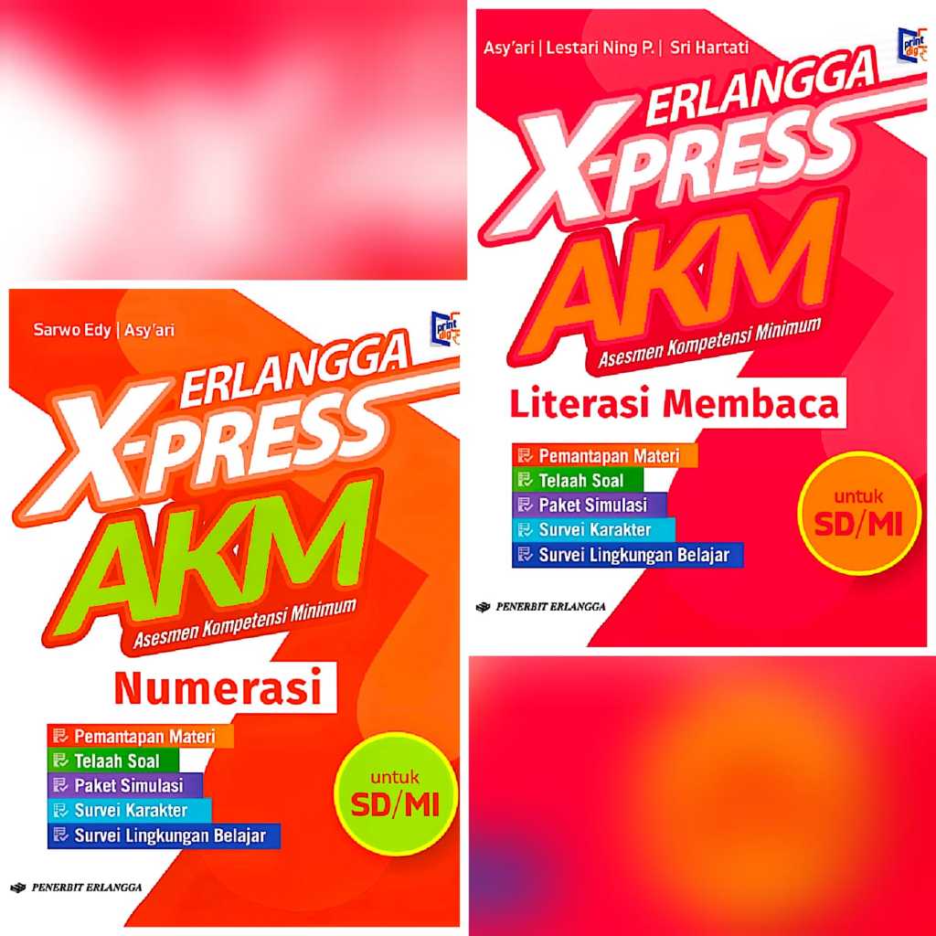 ERLANGGA X-PRESS AKM SD/MI NUMERASI & LITERASI Erlangga KM