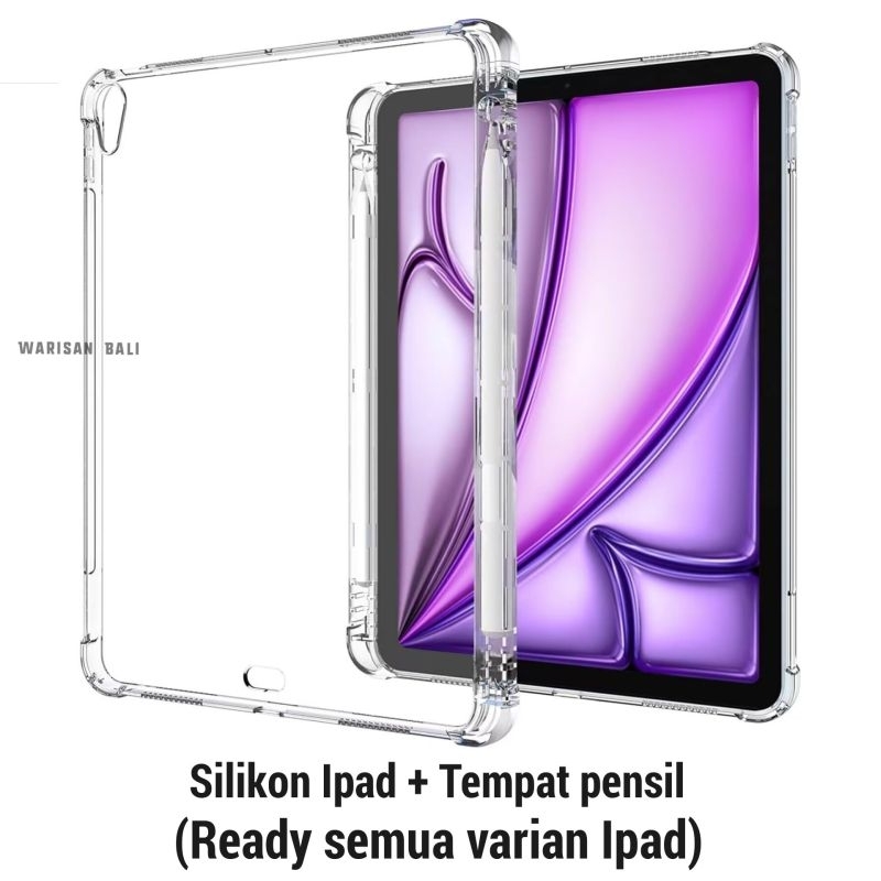 Cover Case Silikon Untuk Ipad Plus Holder Gen 9 10 11 A16 Softcase Untuk Ipad Apple