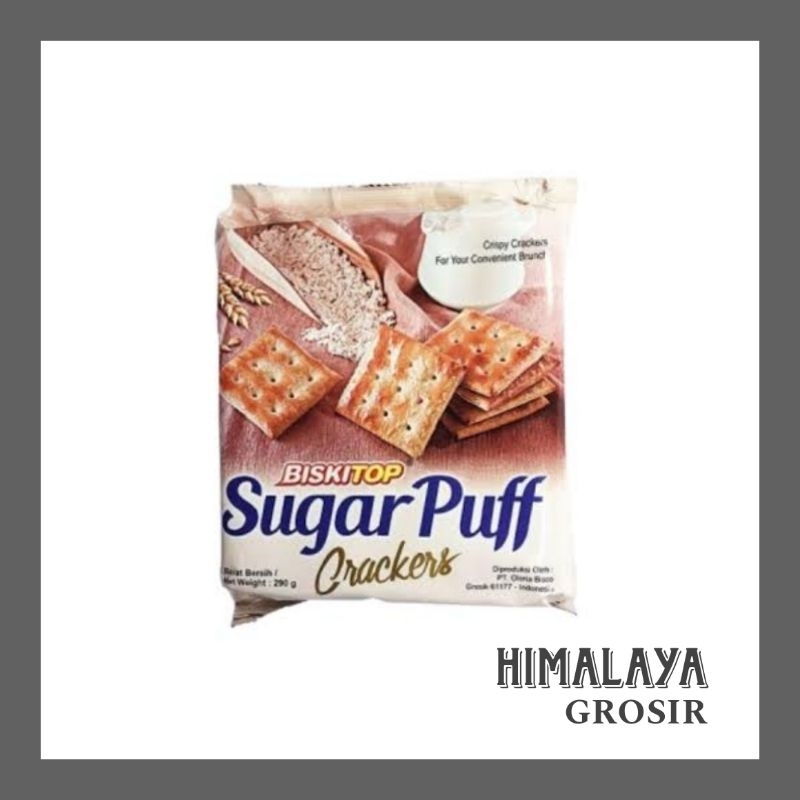 

Biskitop Sugar Puff Crackers Gabin Malkist Crispy Crackers 280 gr