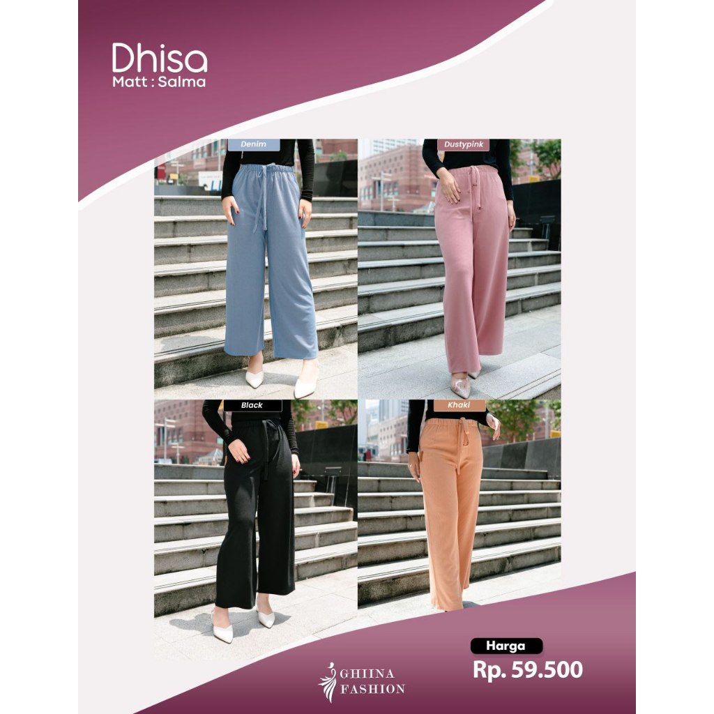 DHISA PANTS BY GHINA FASHION - CELANA WANITA ADEM