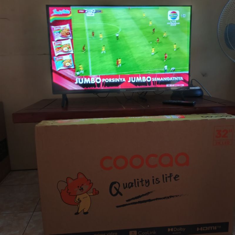 TV Coocaa 32' Smart 32S3U Plus Bekas