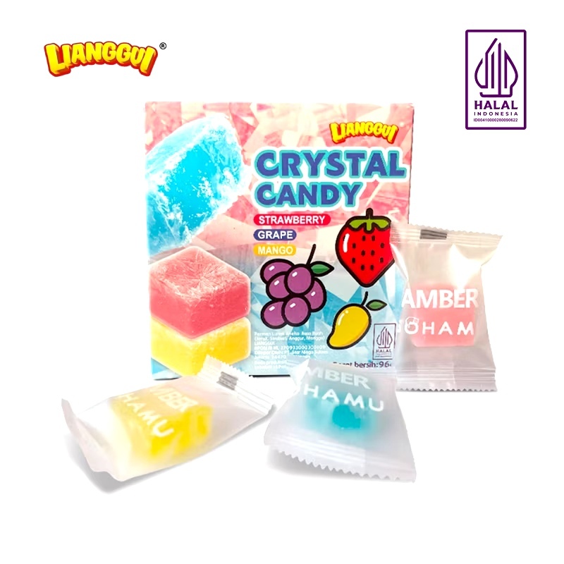 

[HALAL] LIANGGUI CRYSTAL CANDY PERMEN LUNAK ANEKA RASA BUAH 96 GR