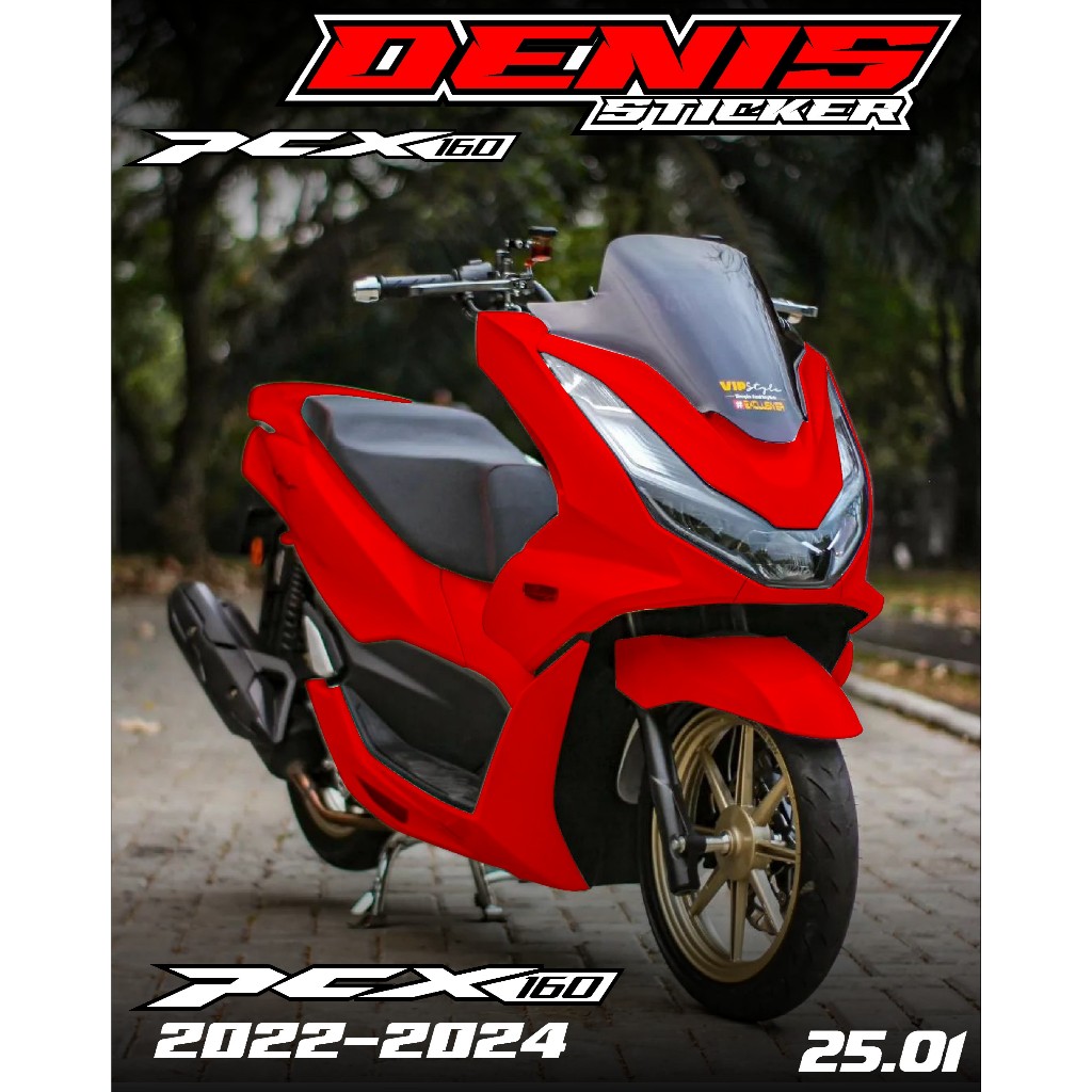 COD DECAL STICKER PCX 160 FULL BODY PCX TERBARU WARNA PUTIH MERAH HITAM PCX MODIFIKASI PCX INDONESIA
