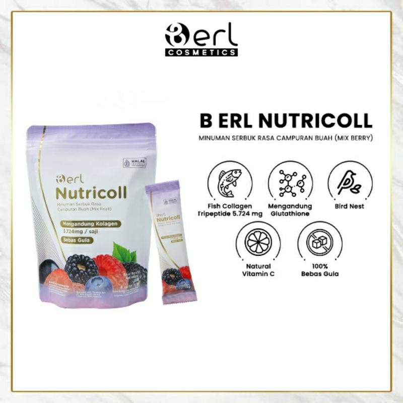 

B ERL NUTRICOLL MINUMAN SERBUK RASA CAMPURAN BUAH (MIX FRUIT)