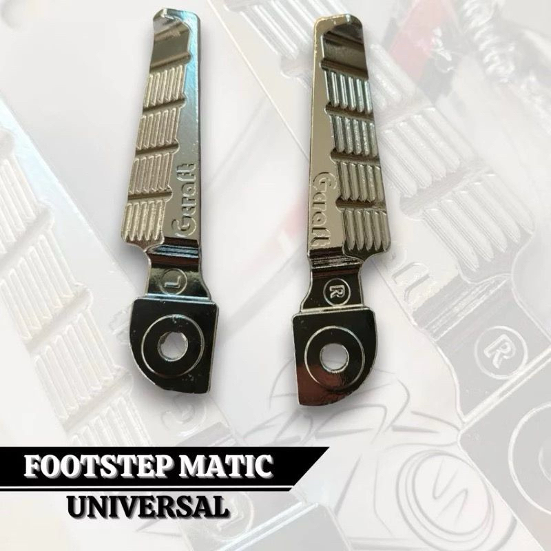 [GCRAFT] Footstep Foot Step Belakang Chrome Matic GCRAFT Pijakan Kaki Vietnam Universal