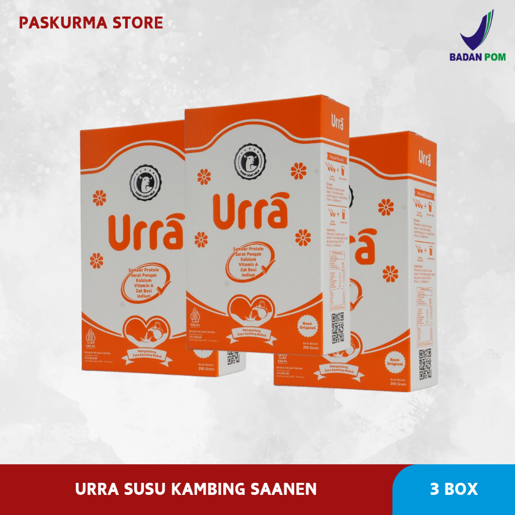 

SUSU URRA [ PAKET 3 BOX ] – SUSU KAMBING SAANEN 100% GARANSI ORIGINAL