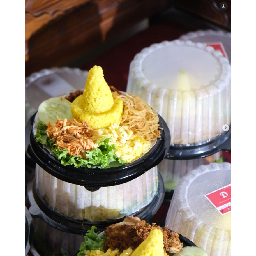 Tumpeng Mini Tumini Mika Sekat Nasi Box Tumpeng Nasi Kuning Nasi Uduk