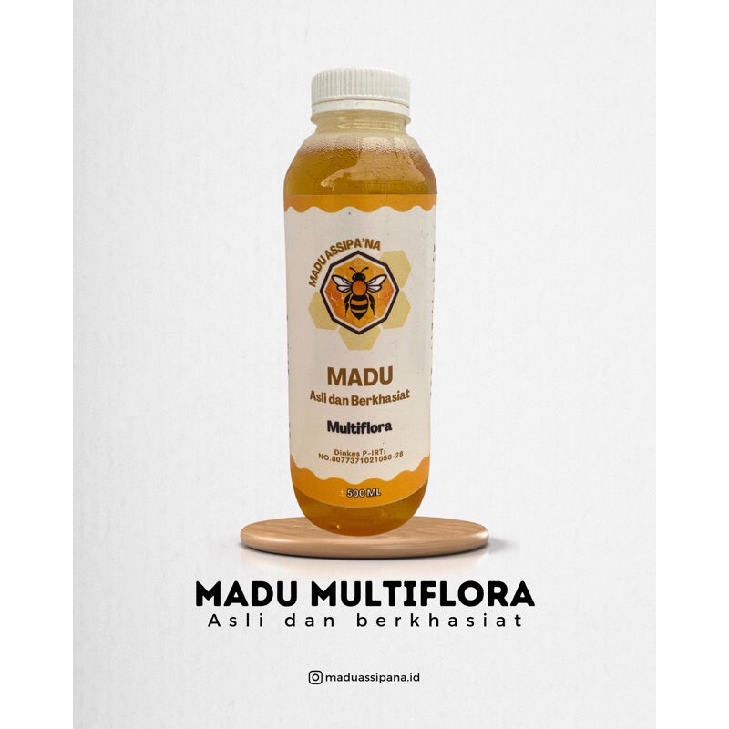 

MADU MULTIFLORA SUPER PREMIUM (Asli dan Berkhasiat 500ml/650gr)