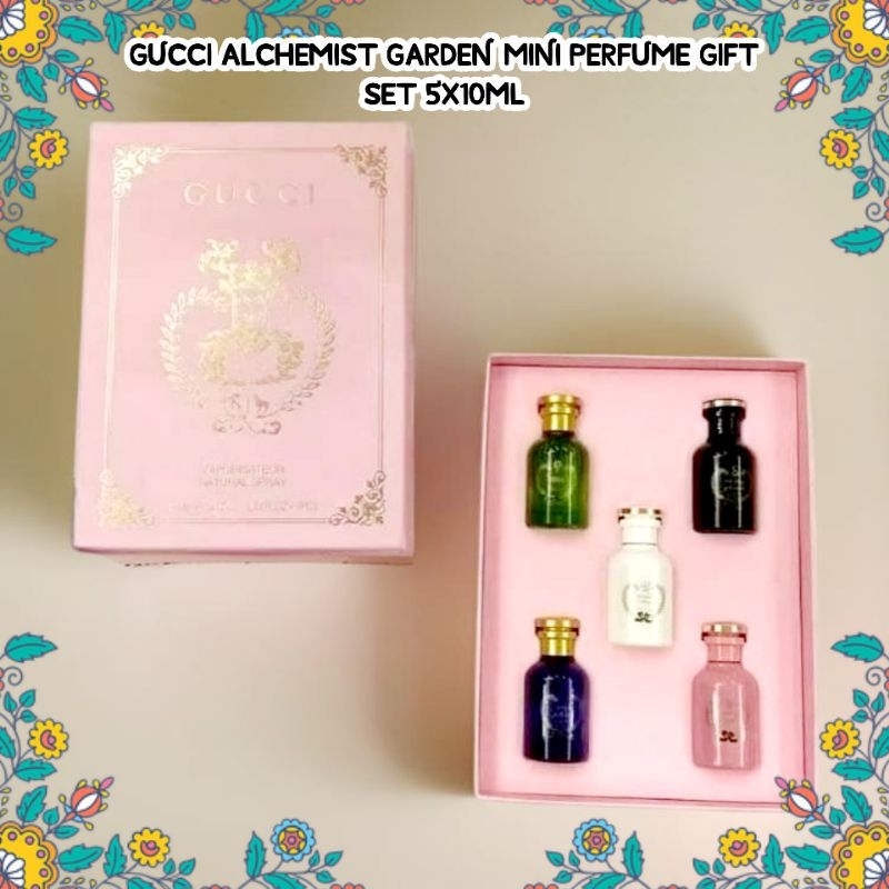 Parfum Original Gucci Alchemist Garden Mini Perfume Gift Set 5X10ML