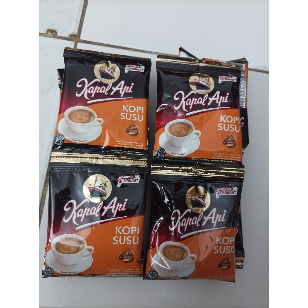 

Kopi Susu Kapal Api 1 renteng (10 x 31 gr)