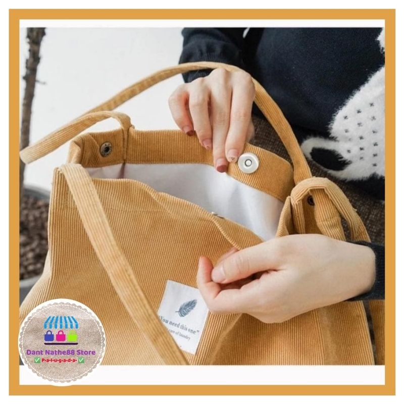 Tas Selempang Corduroy/ Tote Bag Corduroy/ Tas Wanita/ Tas Corduroy Wanita/ Tas Selempang Wanita