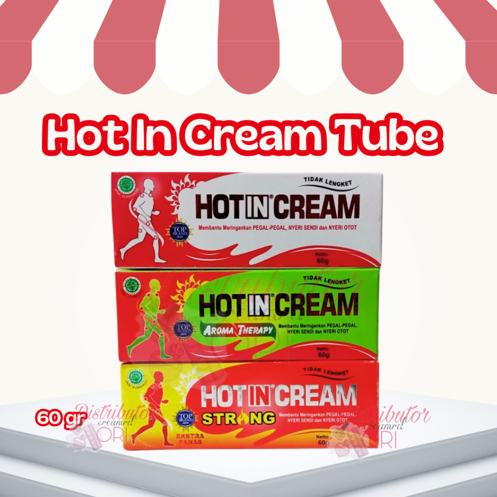 Hot In Cream Tube isi 60 gr putih / hijau / merah | bpom