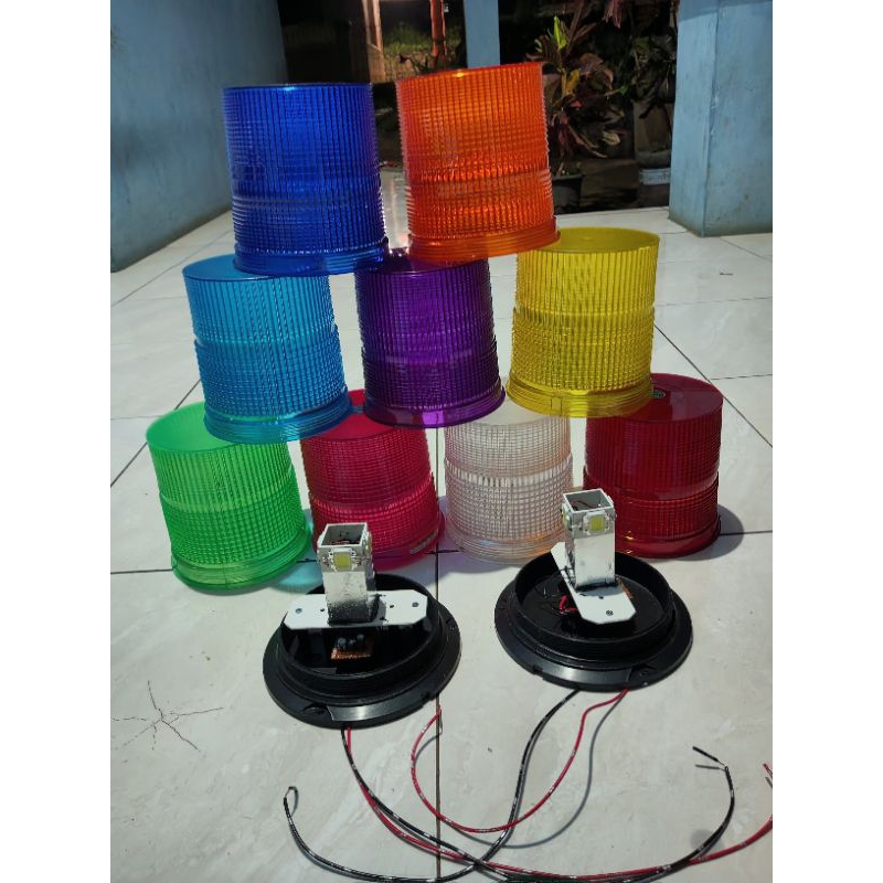 MIKA CAVER LAMPU ROTARI DAN LAMPU ROTARI SERI H  1 KALI KEDIP COCOK BUAT PENGANTI WADAH LAMPU ROTARI