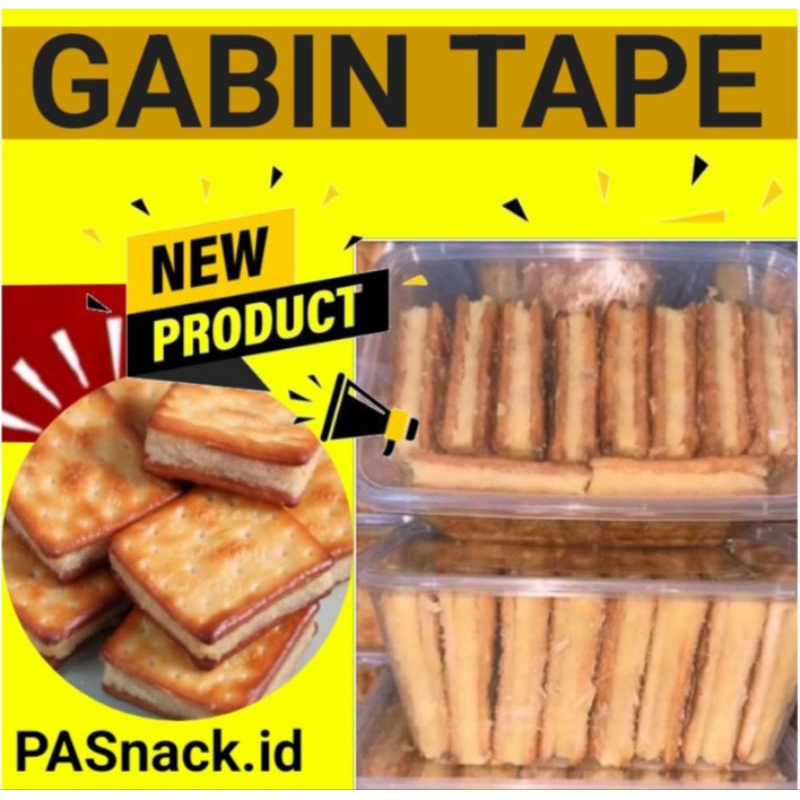 

Kue Gabin Tape Topping Cokelat Original Isi 8