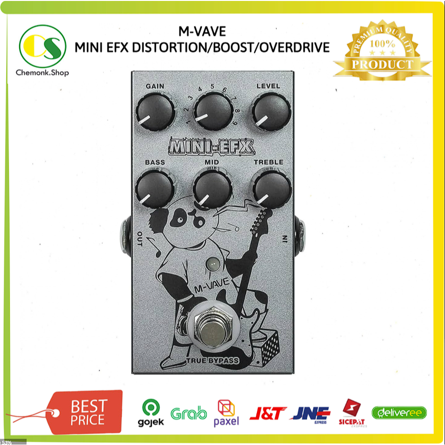 MVAVE M-Vave Mini EFX Overdrive Distortion Distorsi