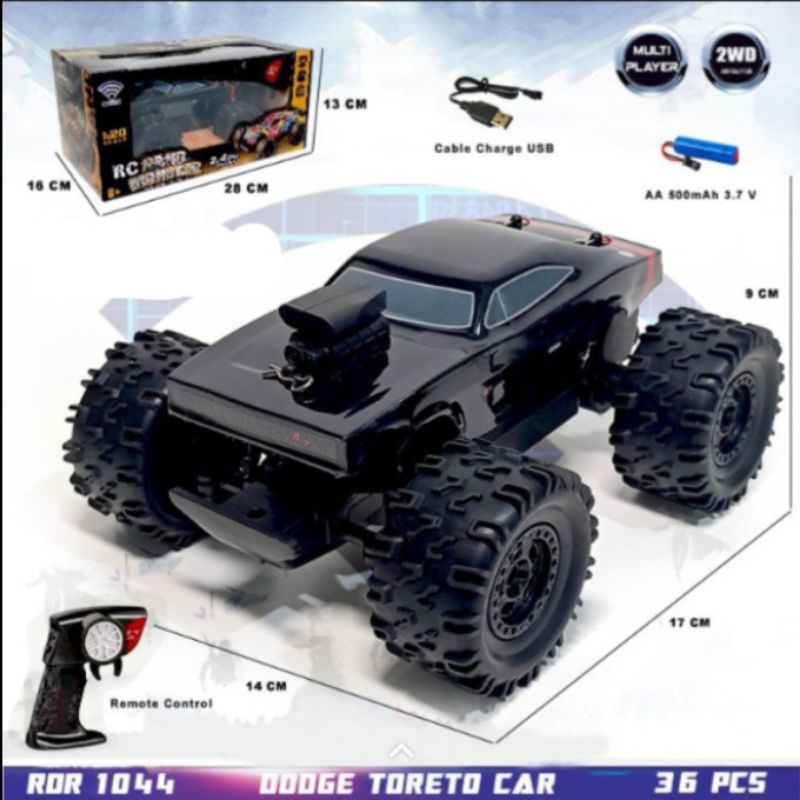 RC DOODGE TORETO CAR RDR1044///RC MOBIL FAST & FURIOUS///RC SAND MONSTER///REMOTE CONTROL///MAINAN M