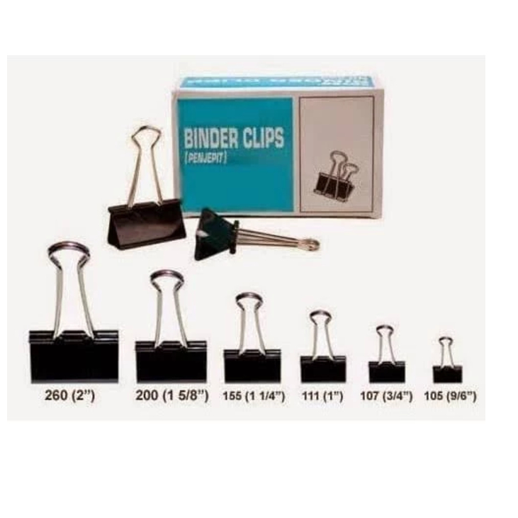 

(1PCS) BINDER CLIP NOMOR 111&107 MURAH