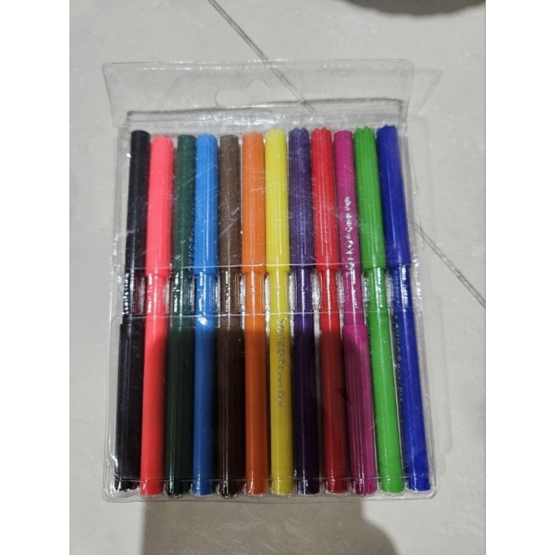 

PRELOVED JOYKO COLOR PEN MARKER 12 COLORS SPIDOL PENA 12 WARNA WARNI