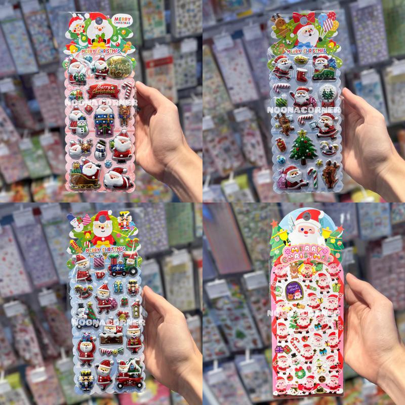 

Ohsome ‼️ Sticker / Stiker Merry Christmas Santa Claus 3D Special Editions