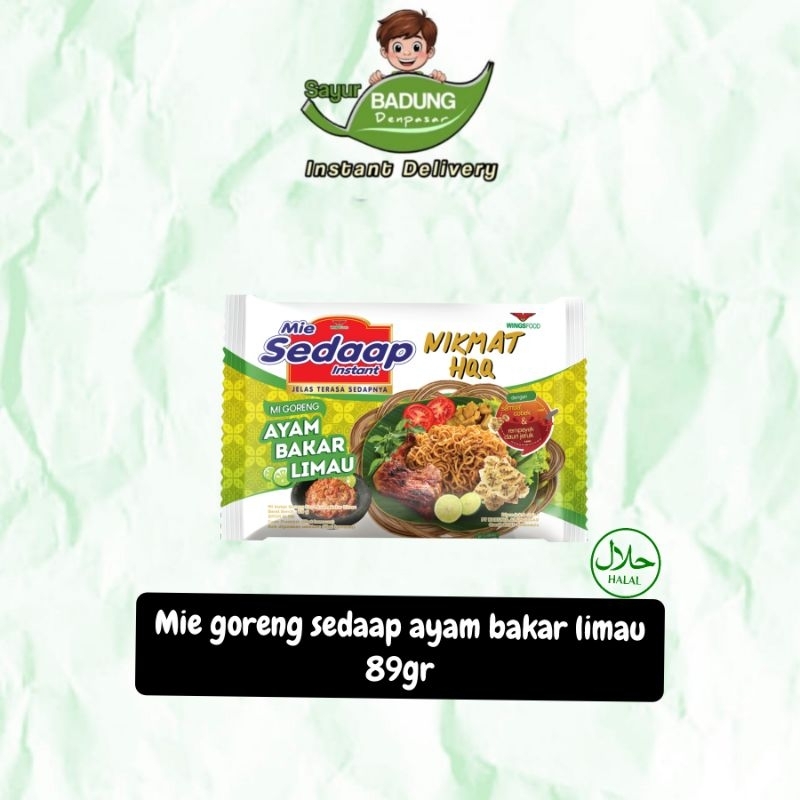 

Mie Sedaap goreng Ayam Bakar Limau 89gr