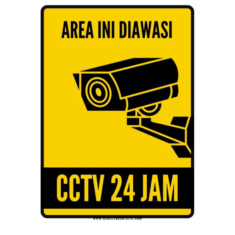 

stiker cctv 24 jam