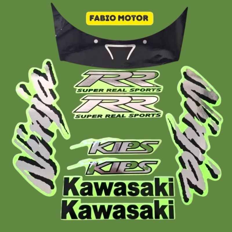 Stiker Kawasaki ninja rr old 2007 2008 hijau