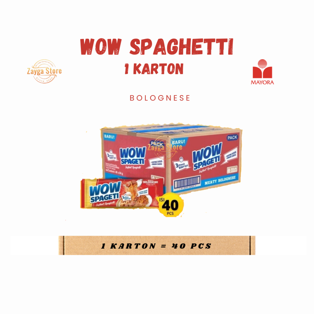 

WOW SPAGHETTI MEATY BOLOGNESE 1 KARTON