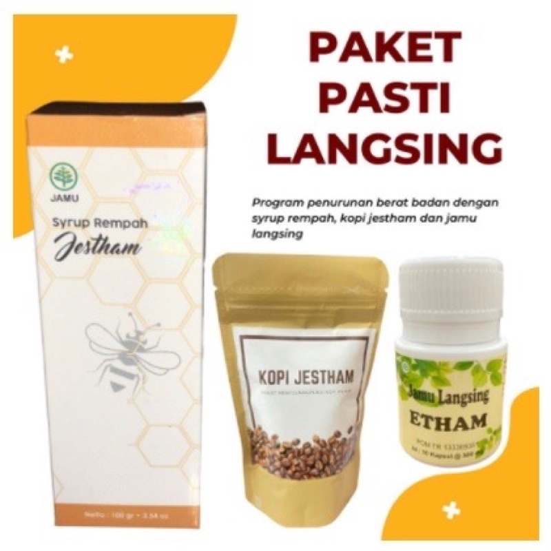 PAKET PASTI  LANGSING ETHAM JAMU-MADU-KOPI/TEH ETHAM