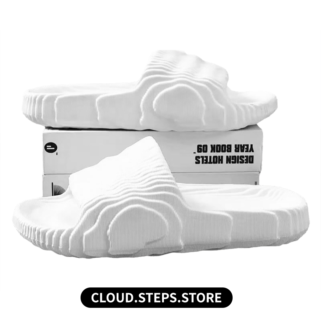 Slip On Sandal Pria Kekinian Warna Putih Sendal Pria Dewasa Korean Style Bahan Karet