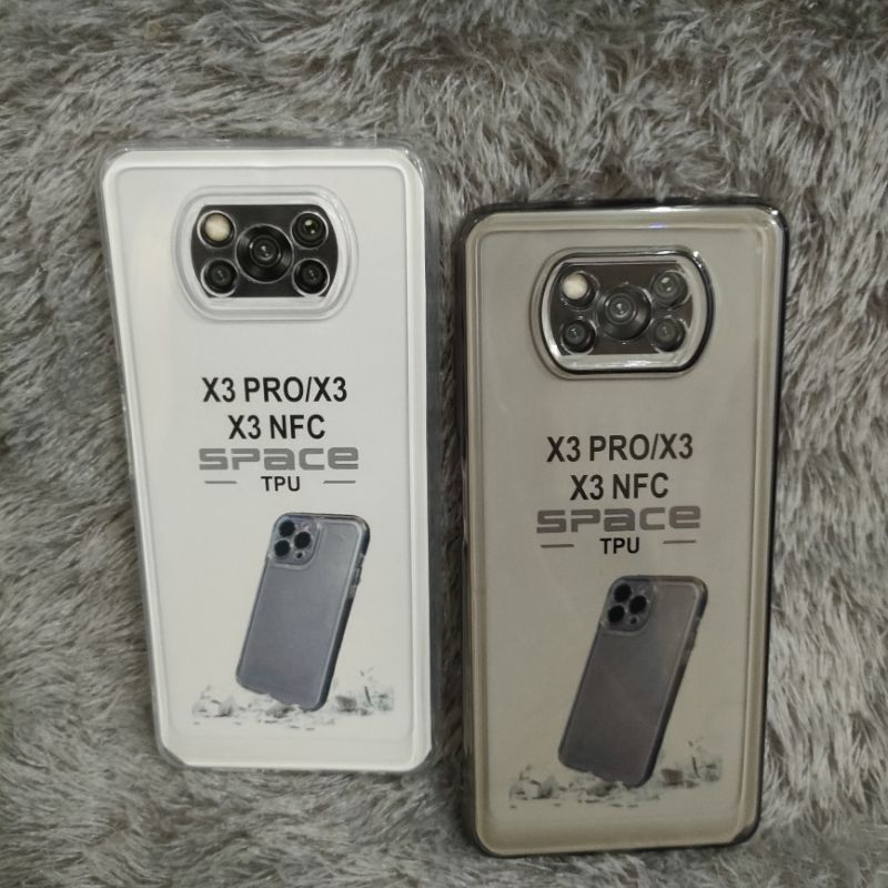 POCO X3 PRO/POCO X3 SOFT CASE SPACE BENING + PROTEC CAMERA