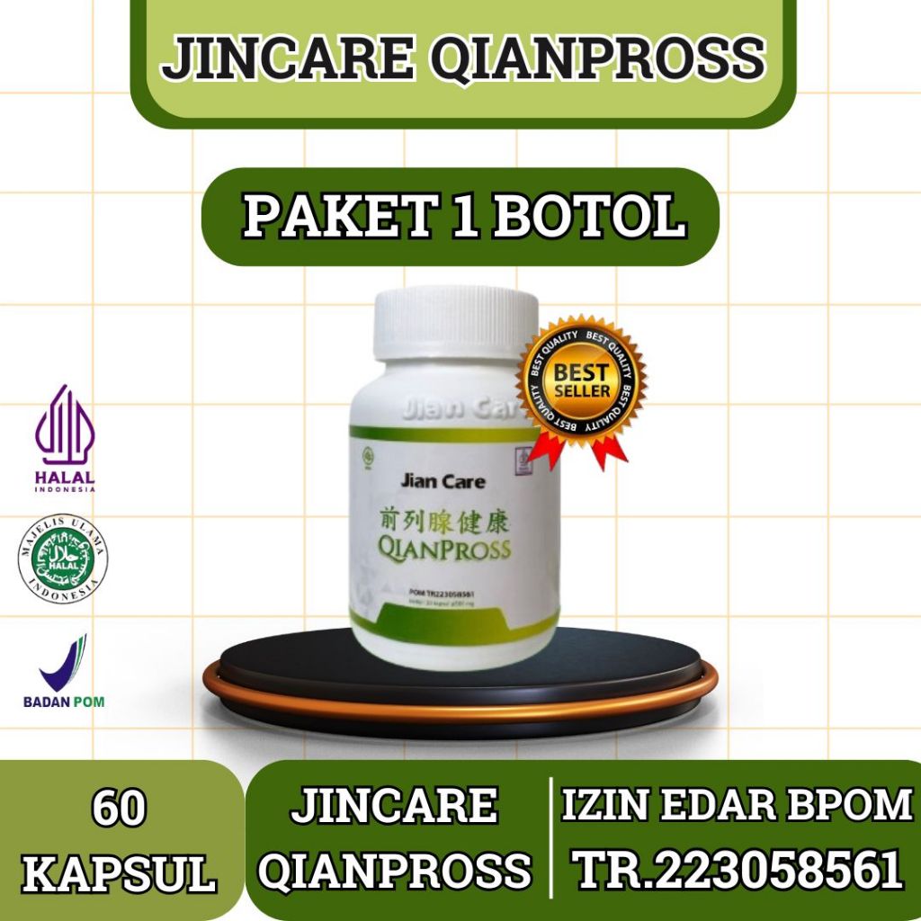 Qianpross JIANCARE Ampuh Atasi Masalah Buang Air Kecil, Prostat, Infeksi Saluran Kemih BPOM | BELI 1
