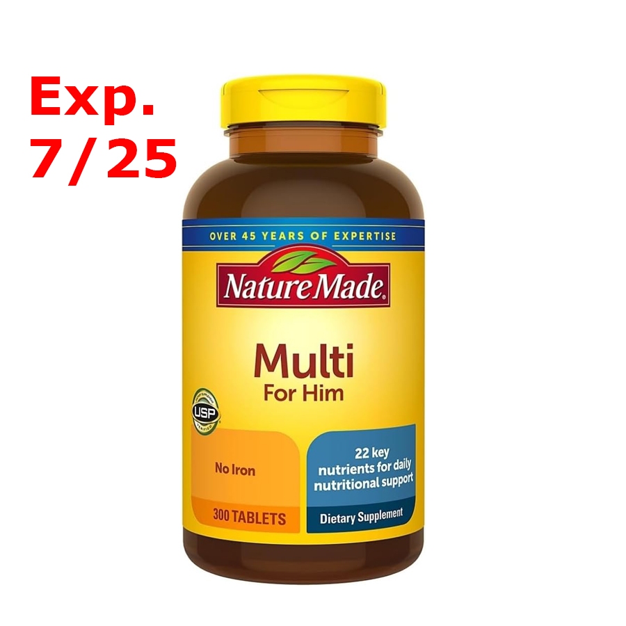 NatureMade Multi For Him 300 tablet Multivitamin untuk pria