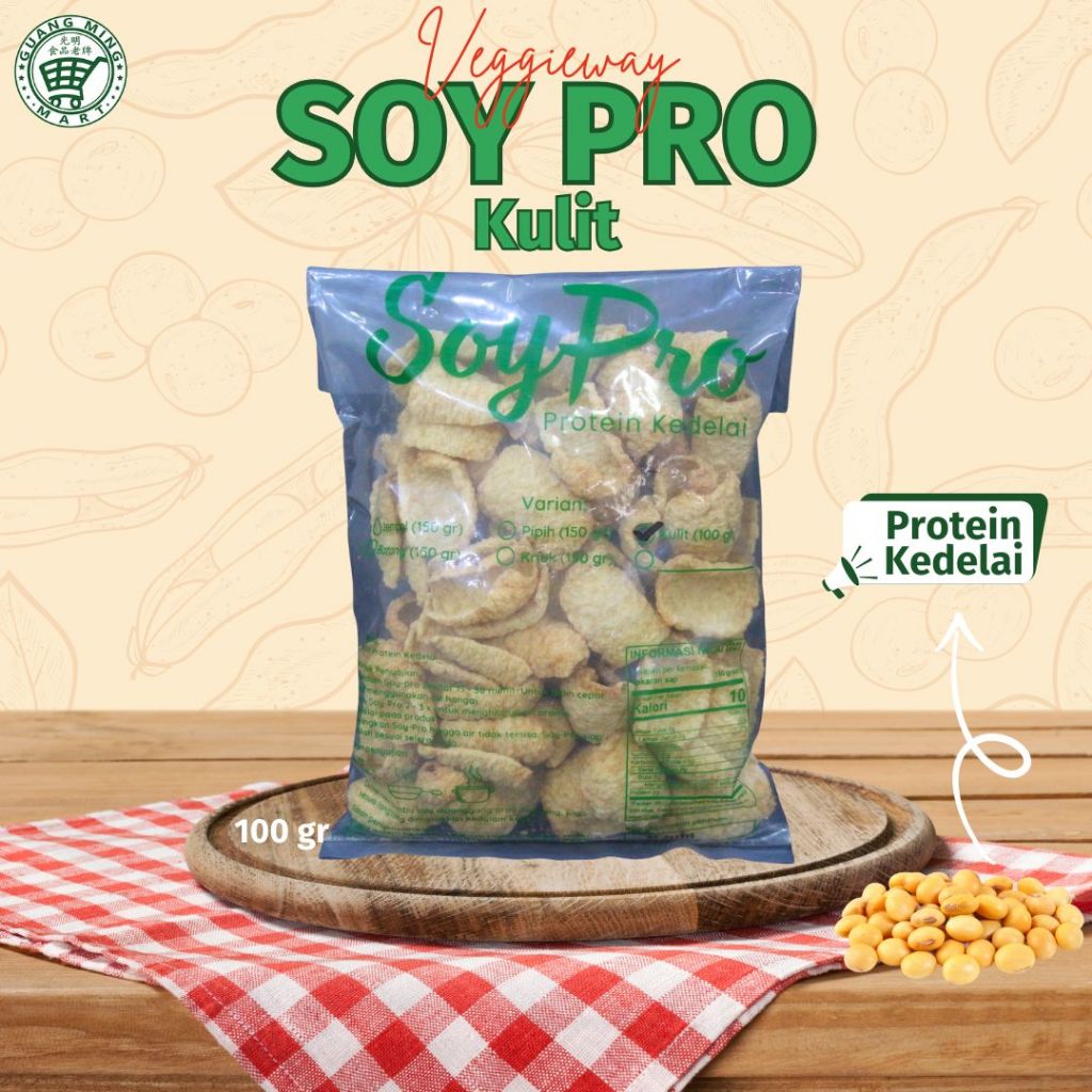 Soy Pro Protein Kedelai Veggieway / Snack Protein Kulit