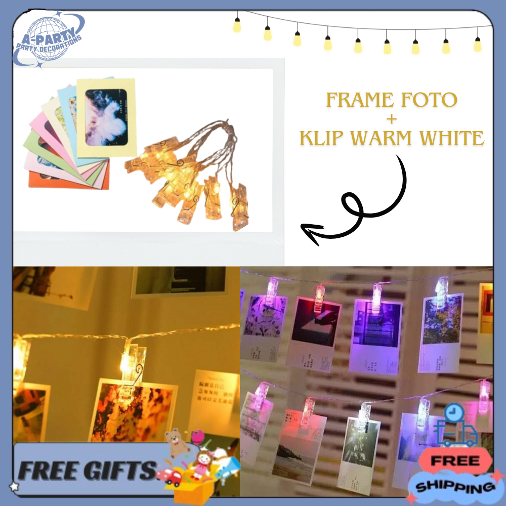 Paket Lampu dan Frame Photo/Set Lampu dan Bingkai Foto 2R