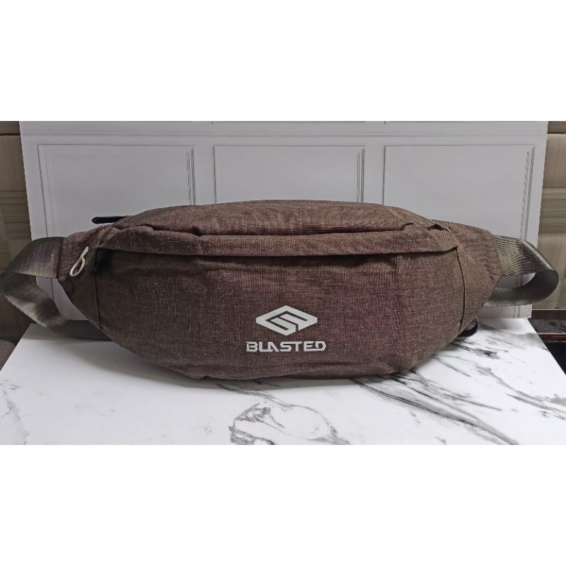 Waistbag Pria keren tas pinggang pria tas selempang blasted pria