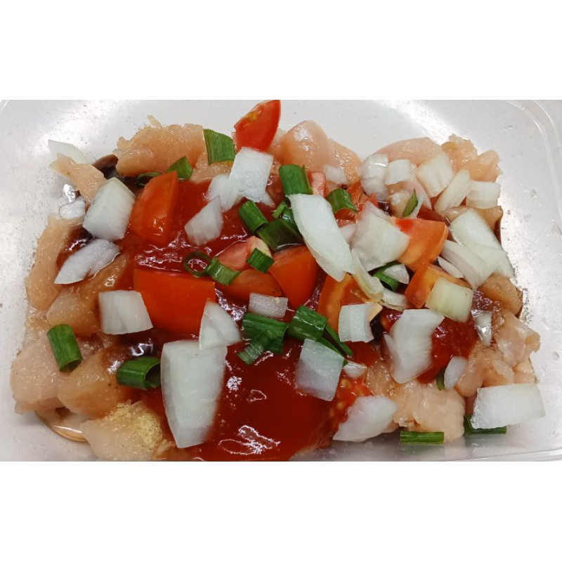 

ayam fillet saos asam manis frozen tinggal tumis