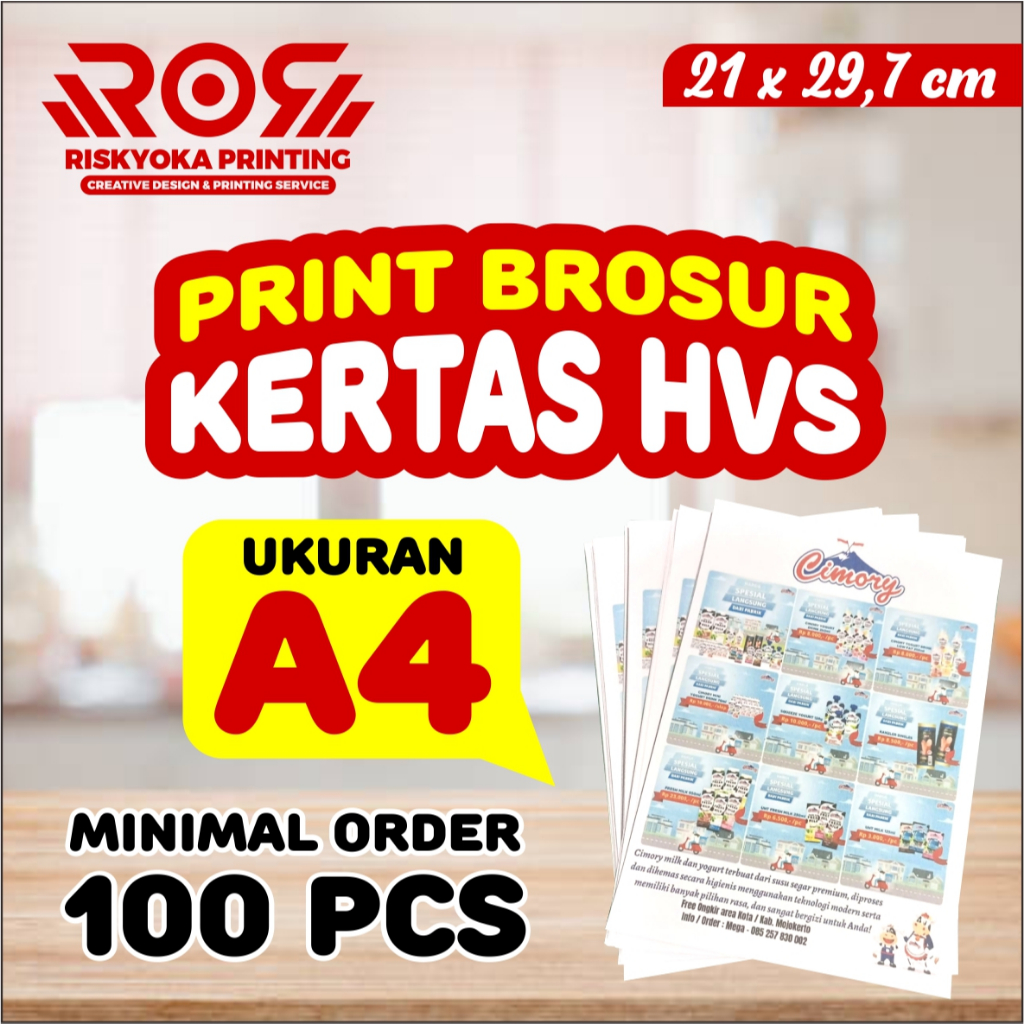 

PRINT BROSUR / FLYER KERTAS HVS A4 MURAAAAH !!!