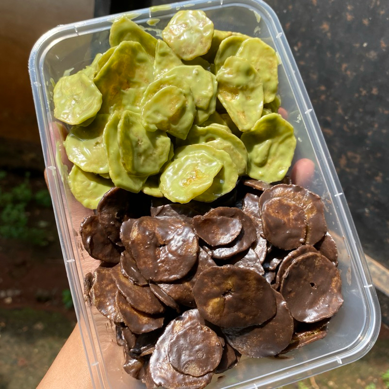 

BANANACHIPS MIX DARK COKLAT & GREEN TEA 500gr