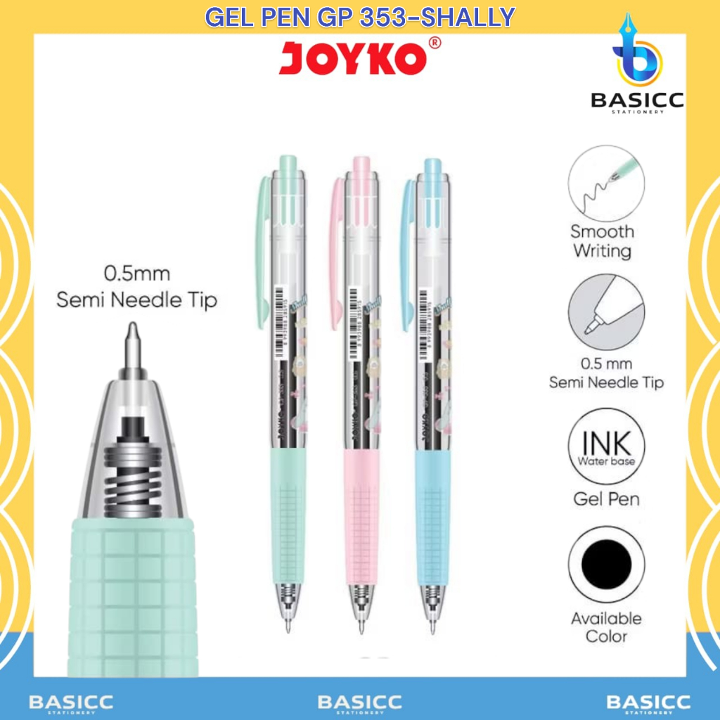 

Joyko Gel Pen Pulpen Pena GP-353 Shally 0.5 mm @ 1 Pcs