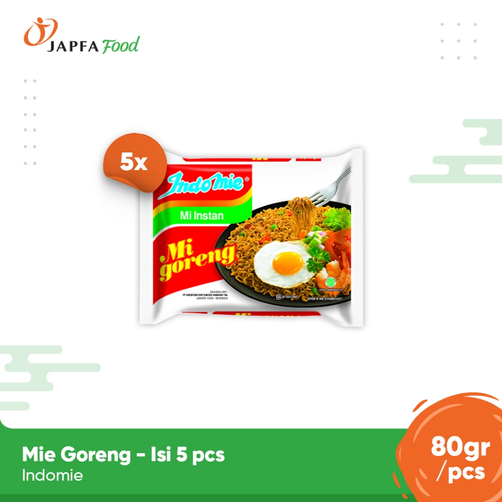 

Indomie Mi Instant Goreng 80gr - Isi 5 pcs