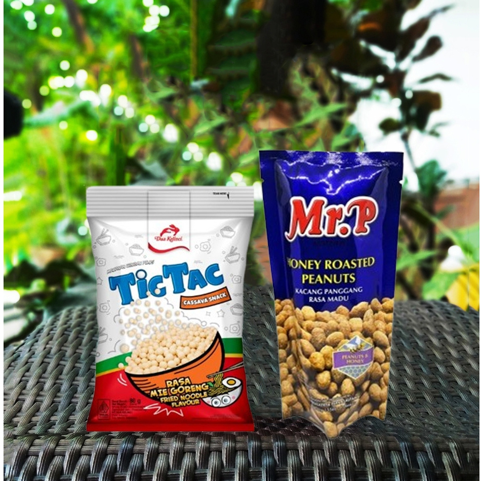 

Kacang MR.P HONEY ROASTED PEANUTS Kacang Panggang rasa madu Tictac mie goreng sapi panggang Snack Pilus